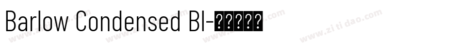 Barlow Condensed Bl字体转换